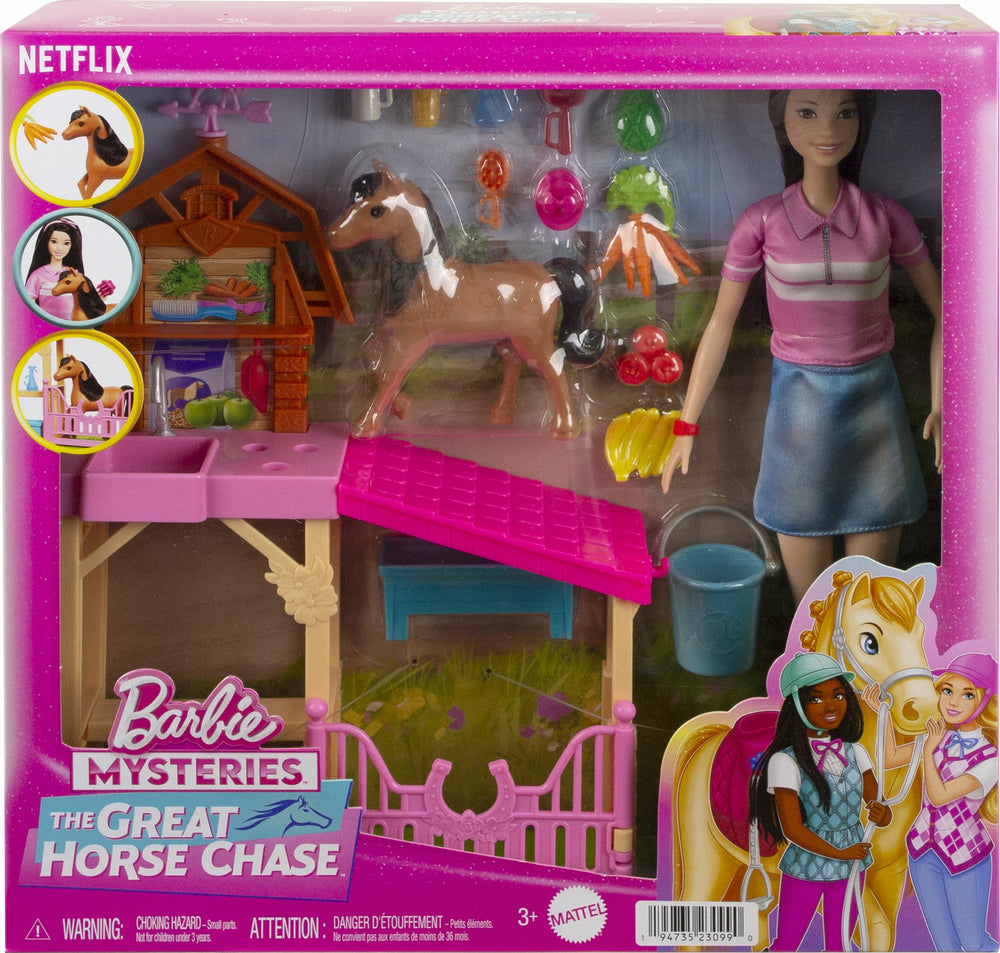 Barbie Mysteries The Great Horse Chase Pony and Accessories