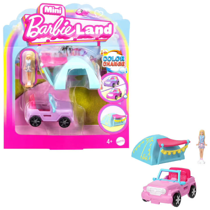 Barbie Mini Barbieland Doll & Vehicle Set with 1.5-Inch Doll