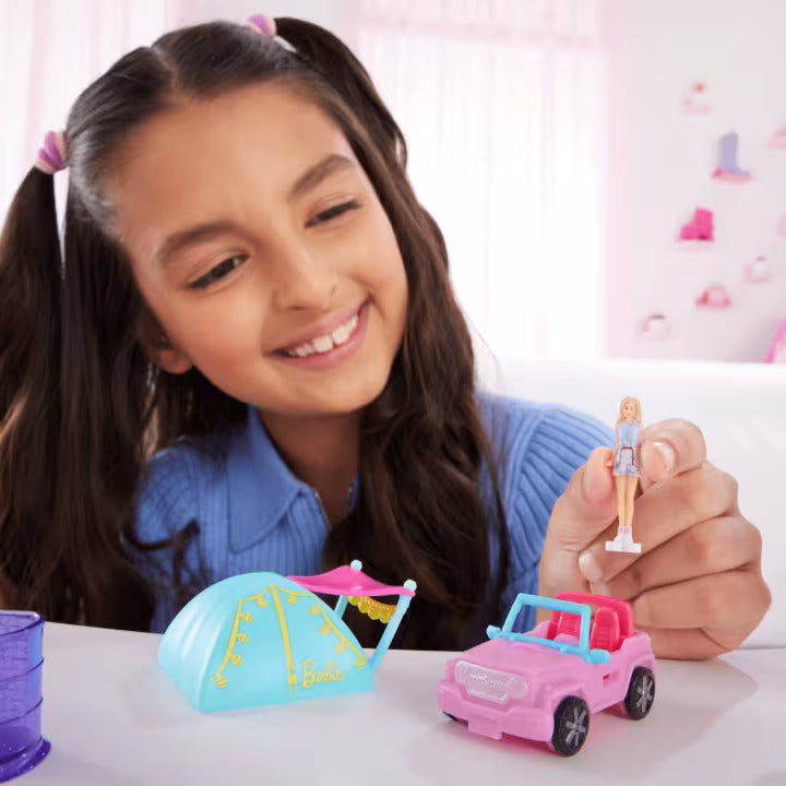 Barbie Mini Barbieland Doll & Vehicle Set with 1.5-Inch Doll