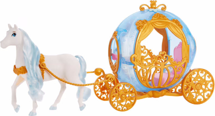 Disney Princess Cinderella's Rolling Carriage & Horse with Brushable Mane & Tail