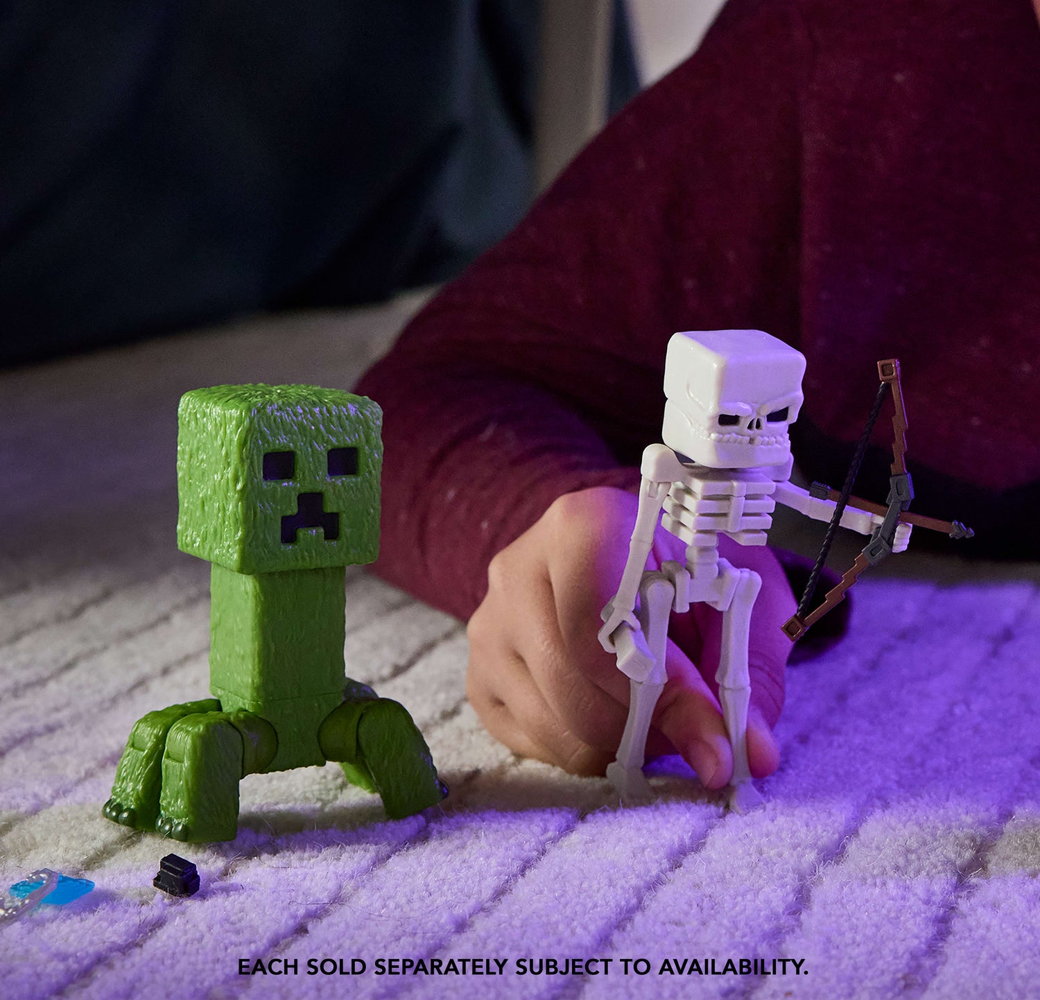 Minecraft Dennis the Wolf Action Figure & Accessories, 3.25-inch Toy Set Inspired by A Movie