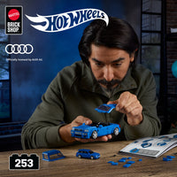 Mattel Brick Shop Hot Wheels '94 Audi Avant RS2 Building Toy Kit (253 Pieces), for Collectors