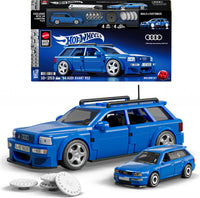 Mattel Brick Shop Hot Wheels '94 Audi Avant RS2 Building Toy Kit (253 Pieces), for Collectors