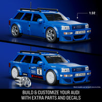 Mattel Brick Shop Hot Wheels '94 Audi Avant RS2 Building Toy Kit (253 Pieces), for Collectors