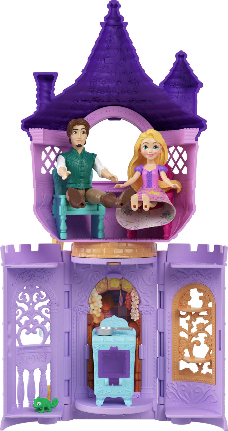 Disney Princess Storytime Stackers Rapunzel Tower Playset with 2 Dolls, Furniture & Accessories