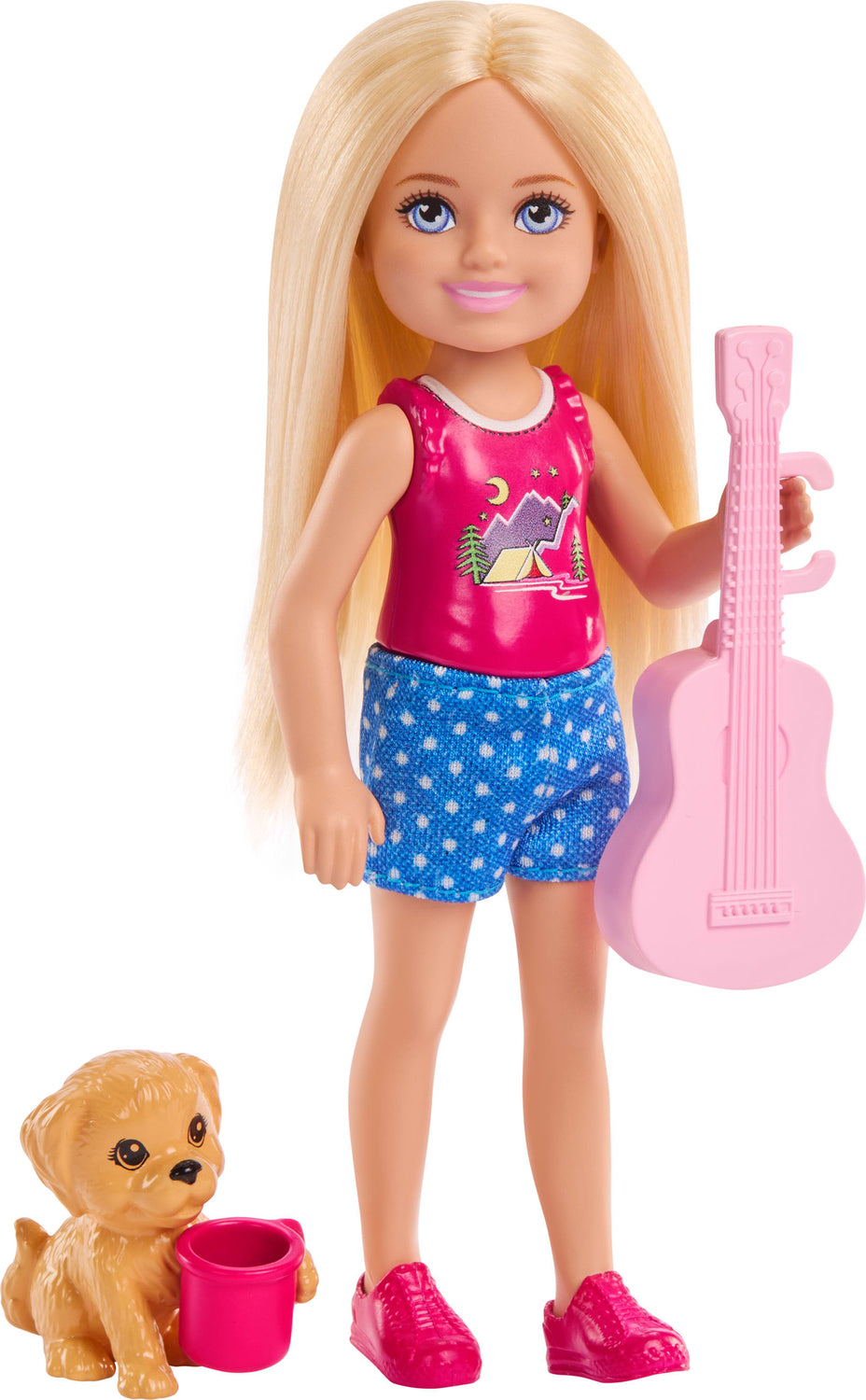 Barbie Chelsea Family & Friends Outdoor Adventures Doll Playset with Pet Puppy & Camping Accessories