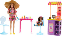 Barbie Summer Vacation Beach Shack Fun and Chelsea Dolls with Snack Stand Playset and Accessories