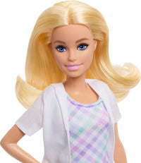 Barbie Careers Dentist Playset with Blonde Fashion Doll, Small Doll, Examination Chair & Accessories