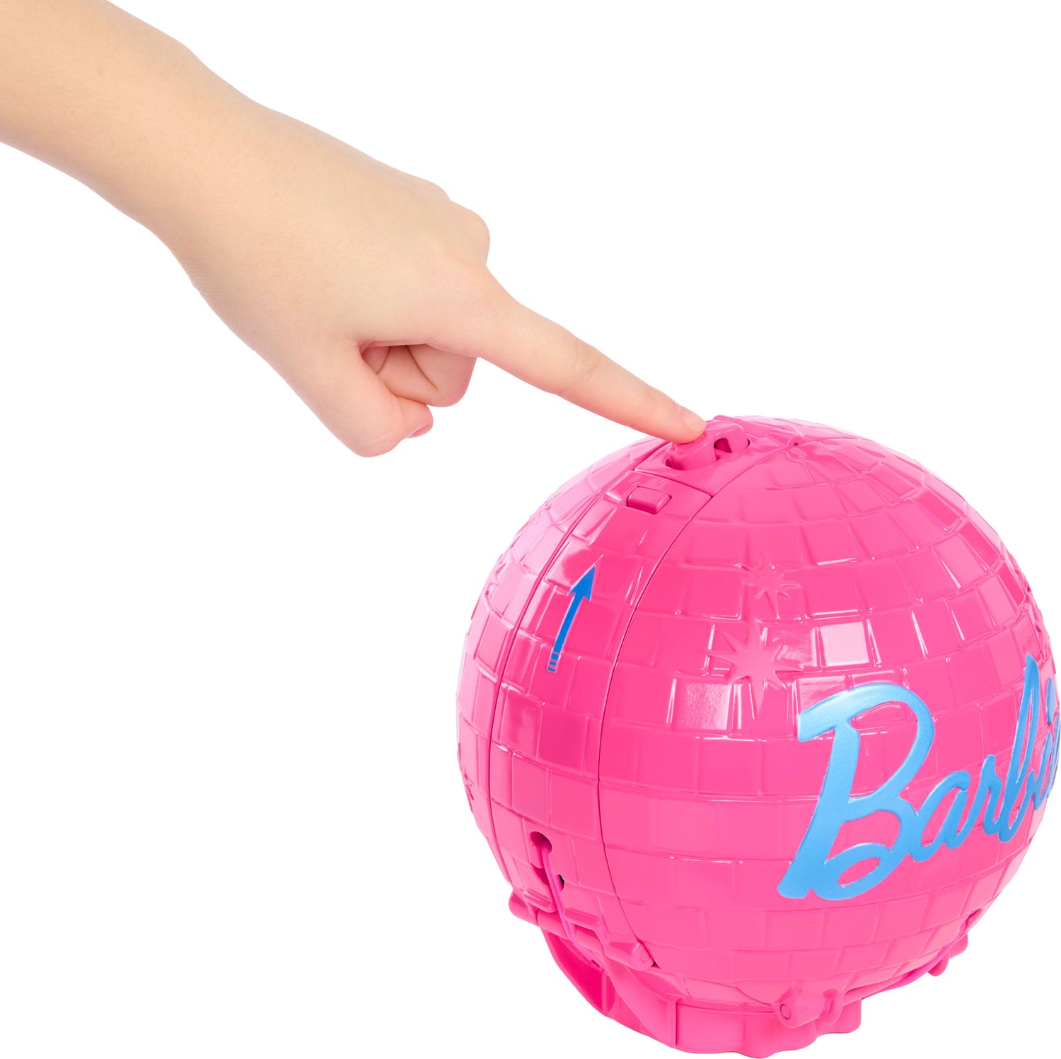 Barbie Team Roll and Reveal Pop Star Doll and Accessories with Blonde Fashion Doll, 8 Surprises s & Disco Ball Encasement