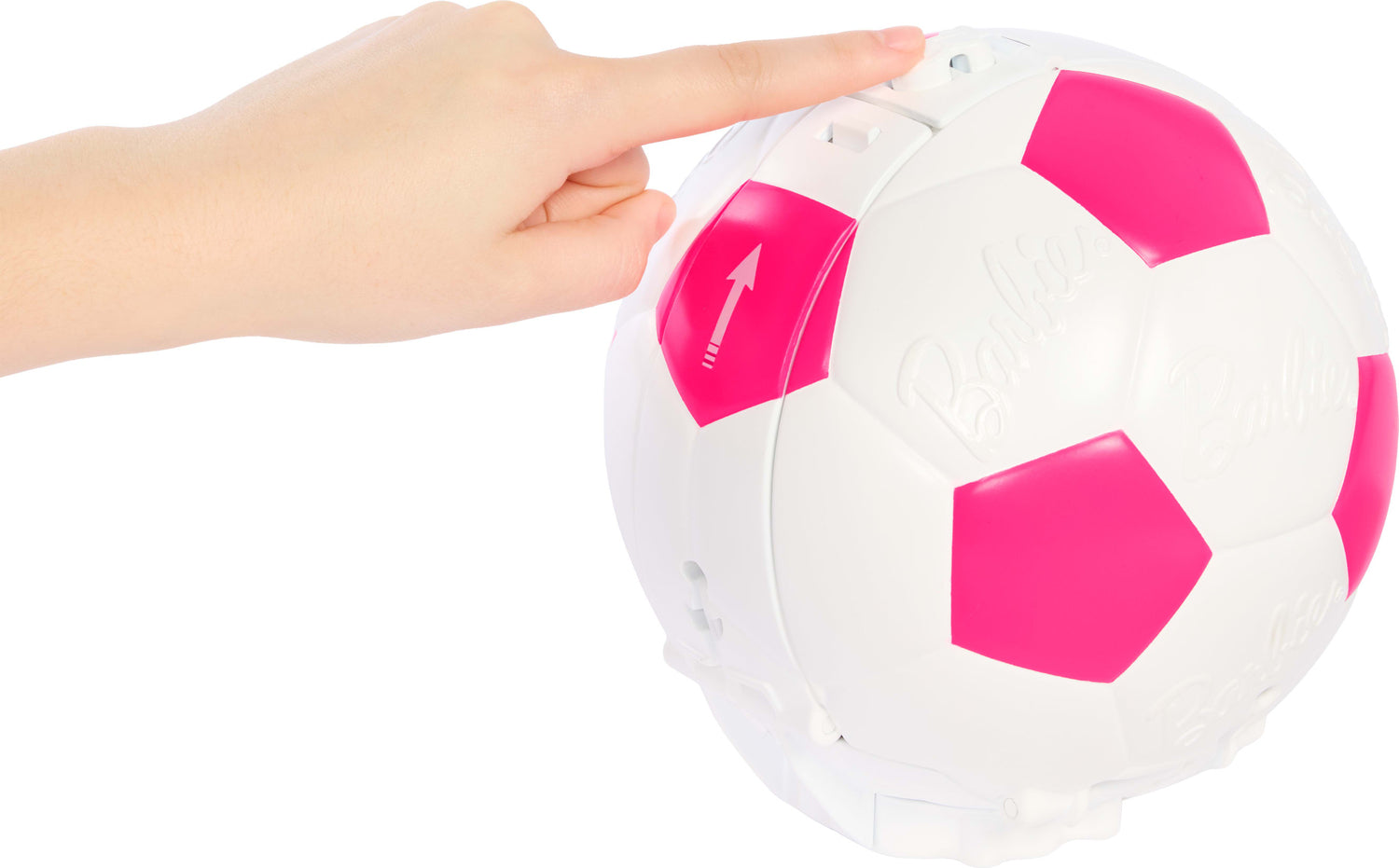 Barbie Team Roll and Reveal Soccer Player Doll and Accessories with Brunette Fashion Doll, 8 Surprises & Soccer Ball Encasement