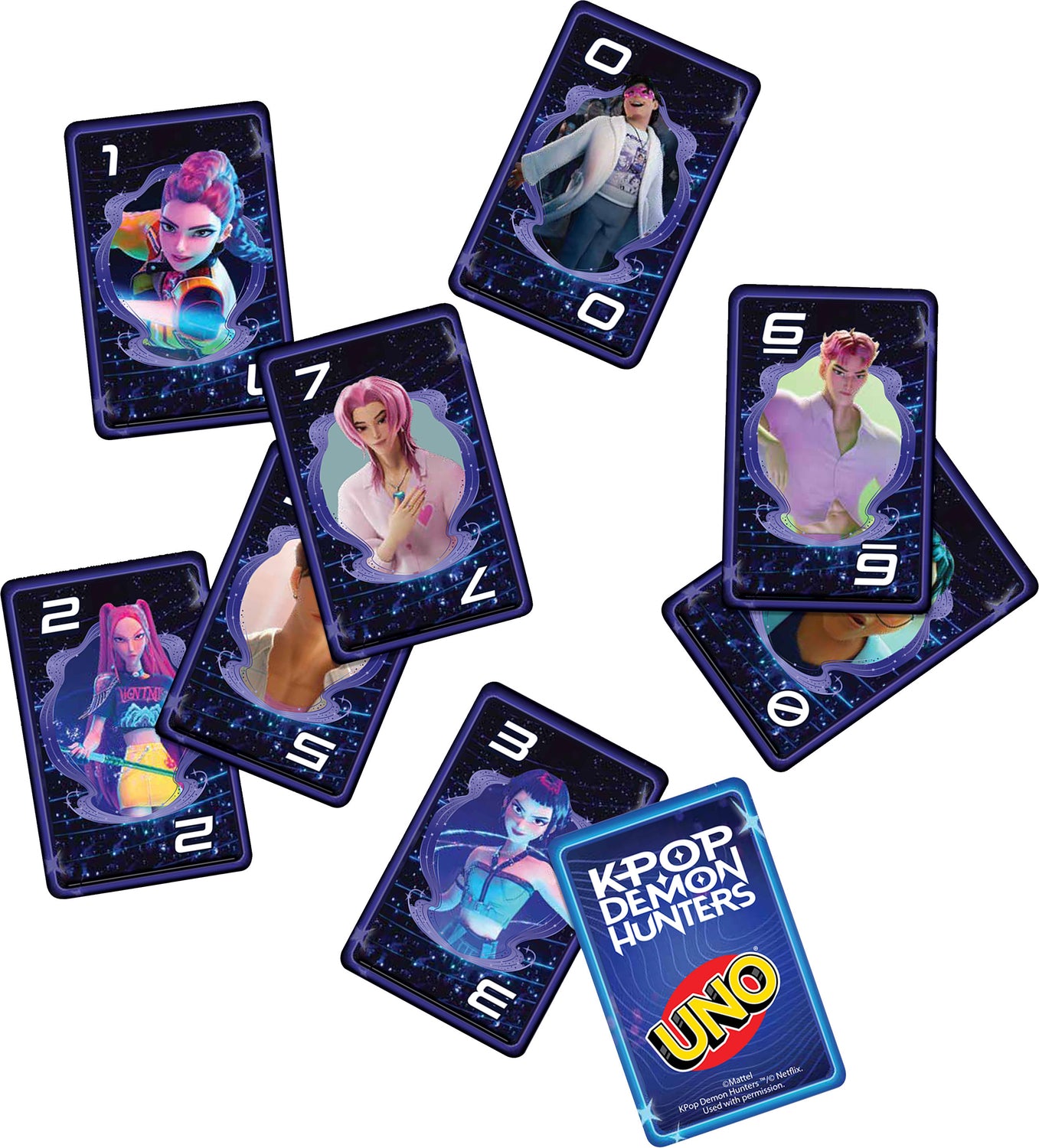  UNO KPop Demon Hunters Card Game for Kid, Adult & Family Nights with Movie-Inspired Deck
