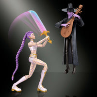 Mattel KPop Demon Hunters Rumi & Jinu Final Battle Action Figure Set, 4 Accessories, Swappable Hands & Faces