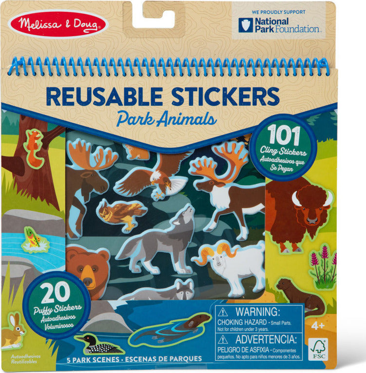 Reusable Stickers - park animals