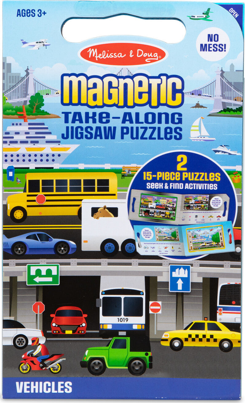 Take Along Magnetic Jigsaw Puzzles - Vehicles