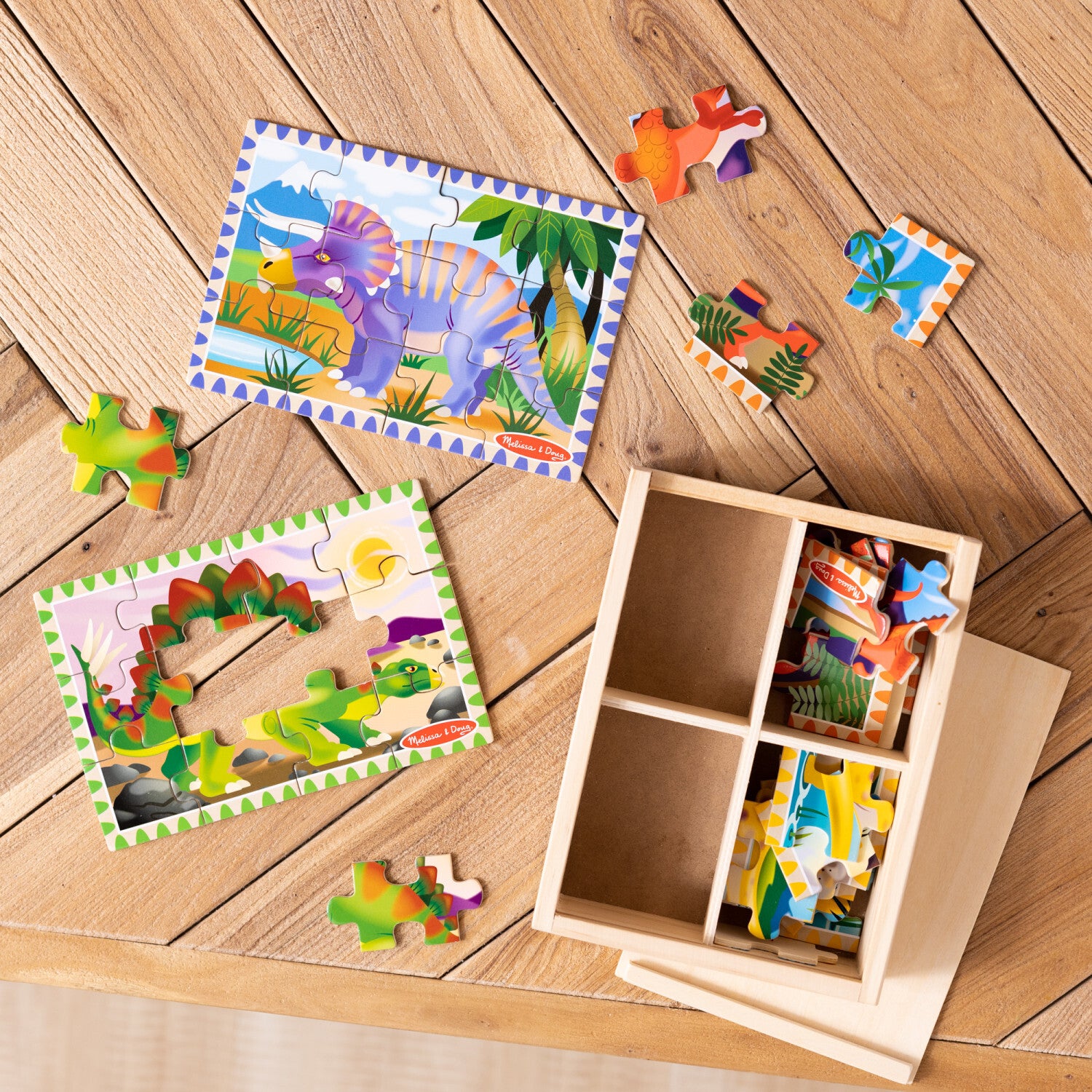 Dinosaur Jigsaw Puzzles in a Box