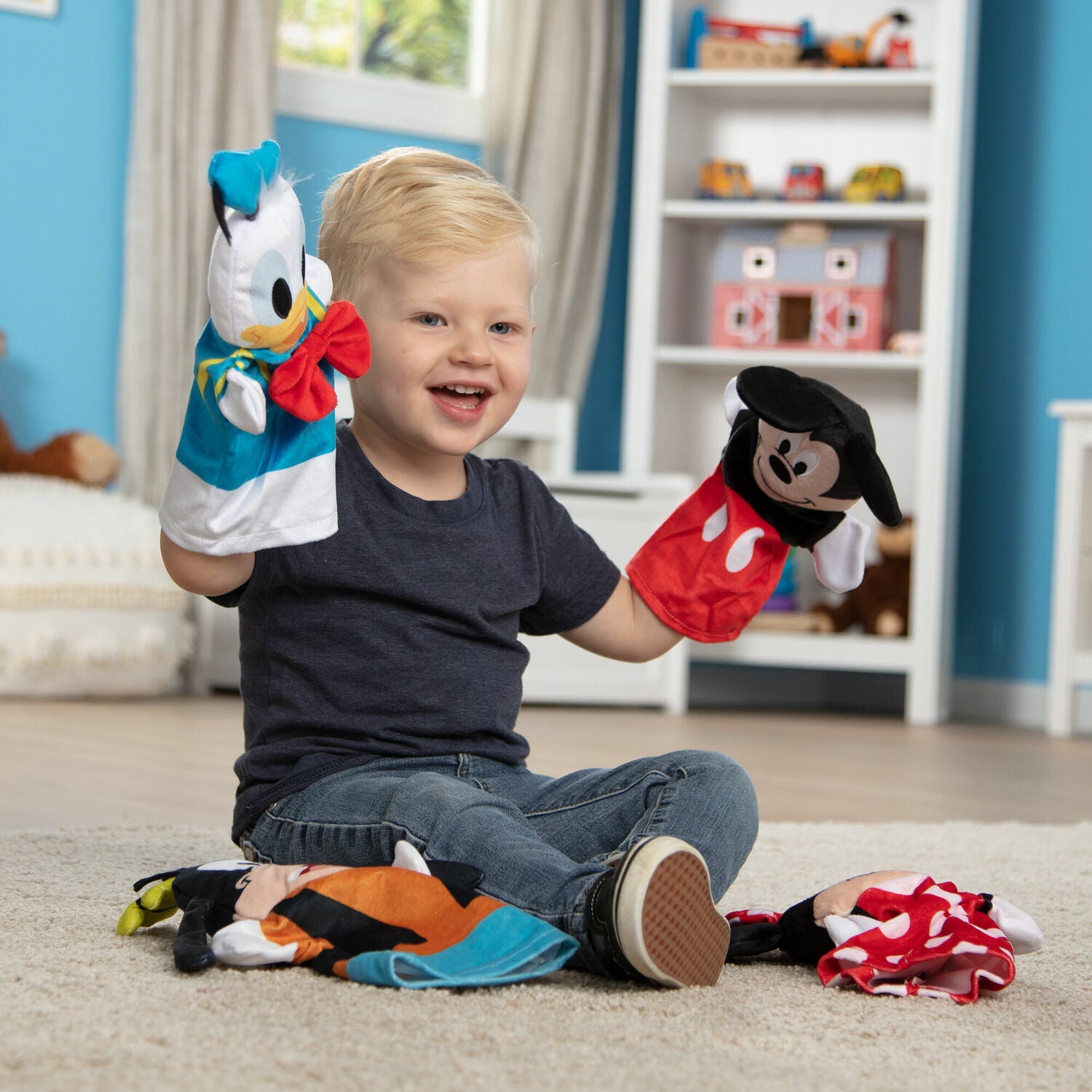 Disney Mickey Mouse & Friends Soft & Cuddly Hand Puppets