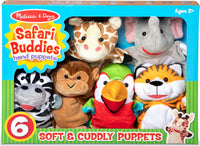 Safari Buddies Hand Puppets (6 Pc)