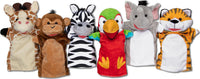 Safari Buddies Hand Puppets (6 Pc)
