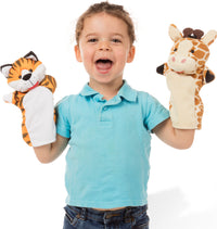 Safari Buddies Hand Puppets (6 Pc)