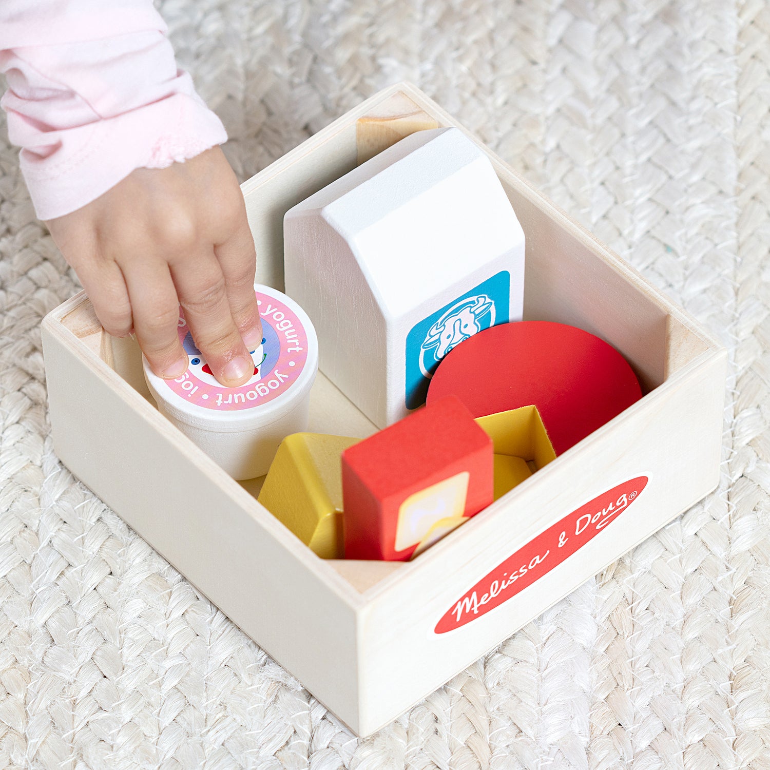 Wooden Food Groups Play Set - Dairy