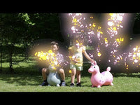 Rody Magical Unicorn - Licorne Gonflable à Chevaucher, Idéale Pour Développer Équilibre Et Motricité Des Enfants