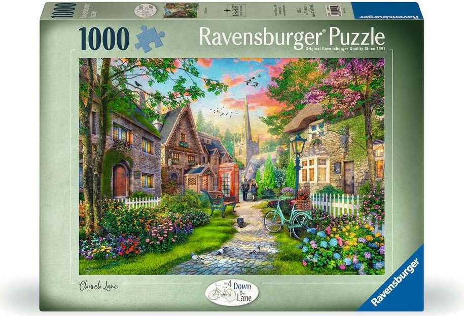 Jigsaw Puzzle Church Lane - 1000 Pieces Puzzle