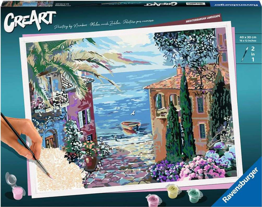 CreArt: Paint-By-Number Mediterranean Flair 12x16