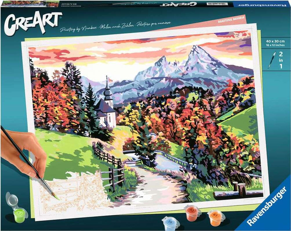 CreArt: Paint-By-Number Beautiful Bavaria 12x16
