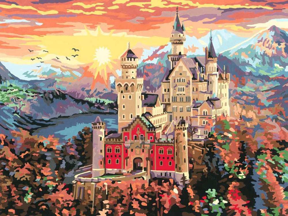 CreArt: Paint-By-Number Fairytale Castle 12x16