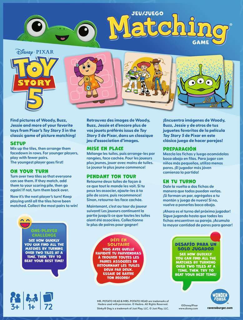 Toy Story 5 Matching