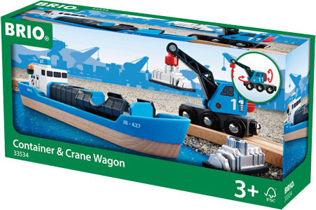 BRIO Freight Ship & Crane (Accessory)