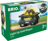 BRIO Light Up Gold Wagon