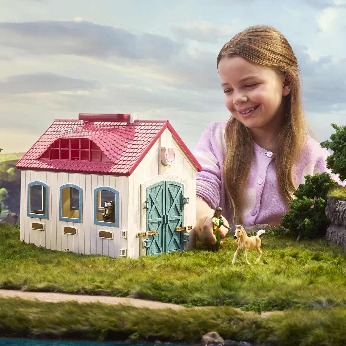 schleich HORSE CLUB Open Stable "Litte Horseshoe"