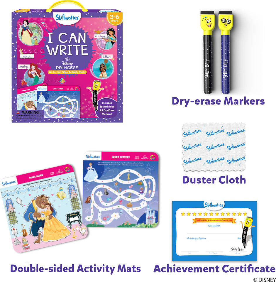 Write & Wipe - I Can Write Disney Princesses