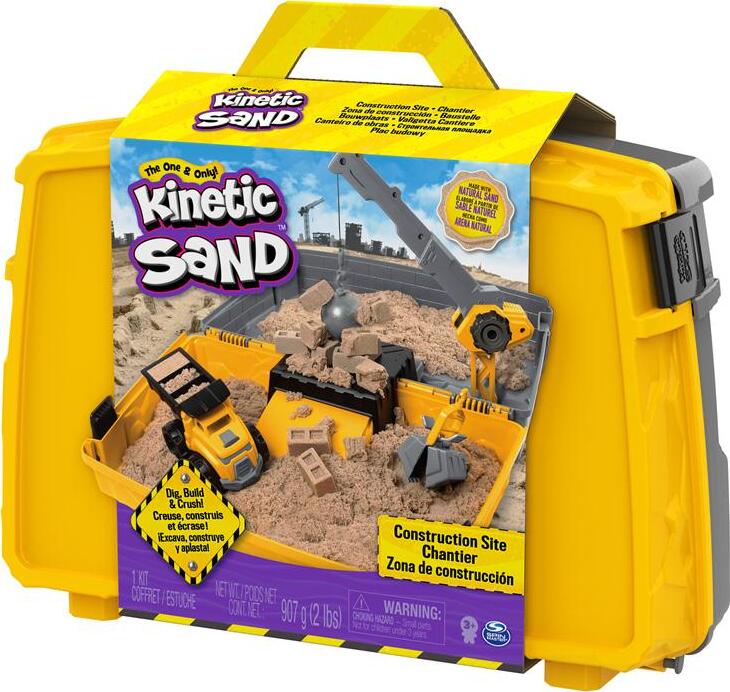 Kinetic Sand, Construction Site Folding Sandbox Playset With