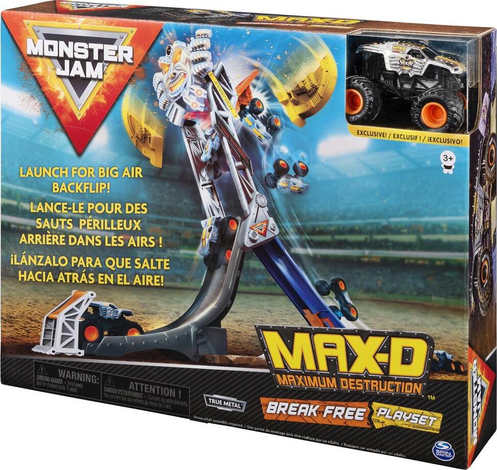 Monster Jam, Official Max-D Break Free Playset with