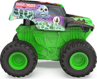 Monster Jam, 2-Pack Official Grave Digger and El Toro Loco Clip & Flip Monster Trucks, 1:43 Scale