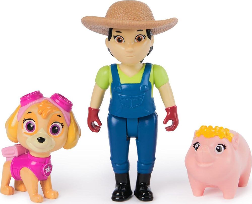 Paw Patrol Skye, Farmer Yumi & Piggie Figures