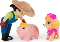 Paw Patrol Skye, Farmer Yumi & Piggie Figures