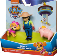 Paw Patrol Skye, Farmer Yumi & Piggie Figures