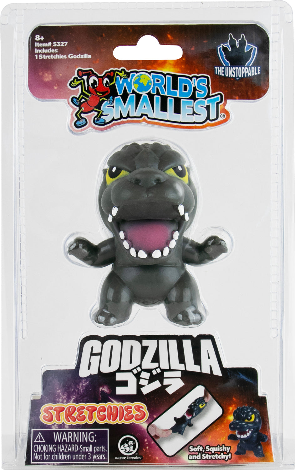 World's Smallest Godzilla Stretchies