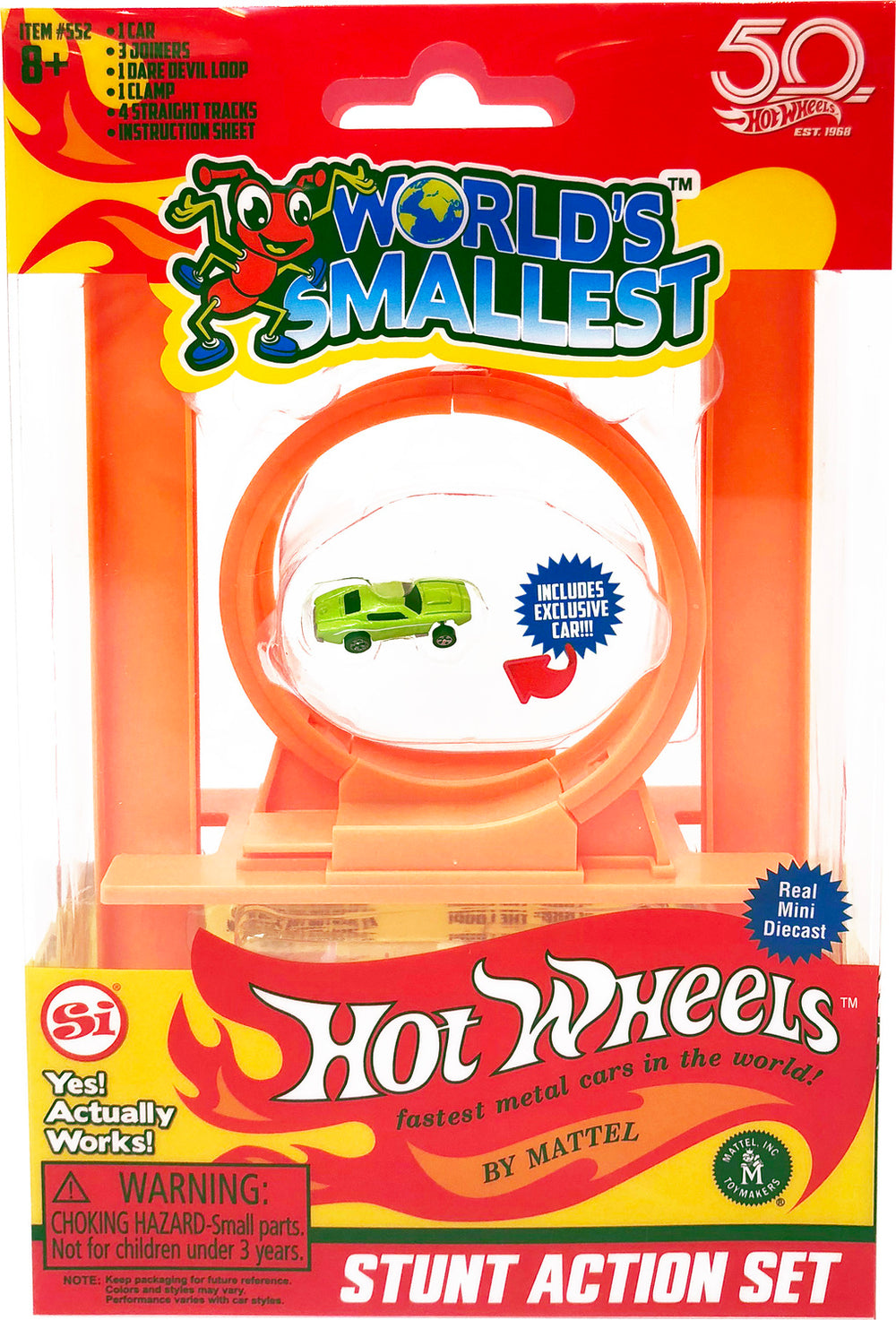 Worlds Smallest Hot Wheels Stunt Action Set (Incl Loop & 1 Car)