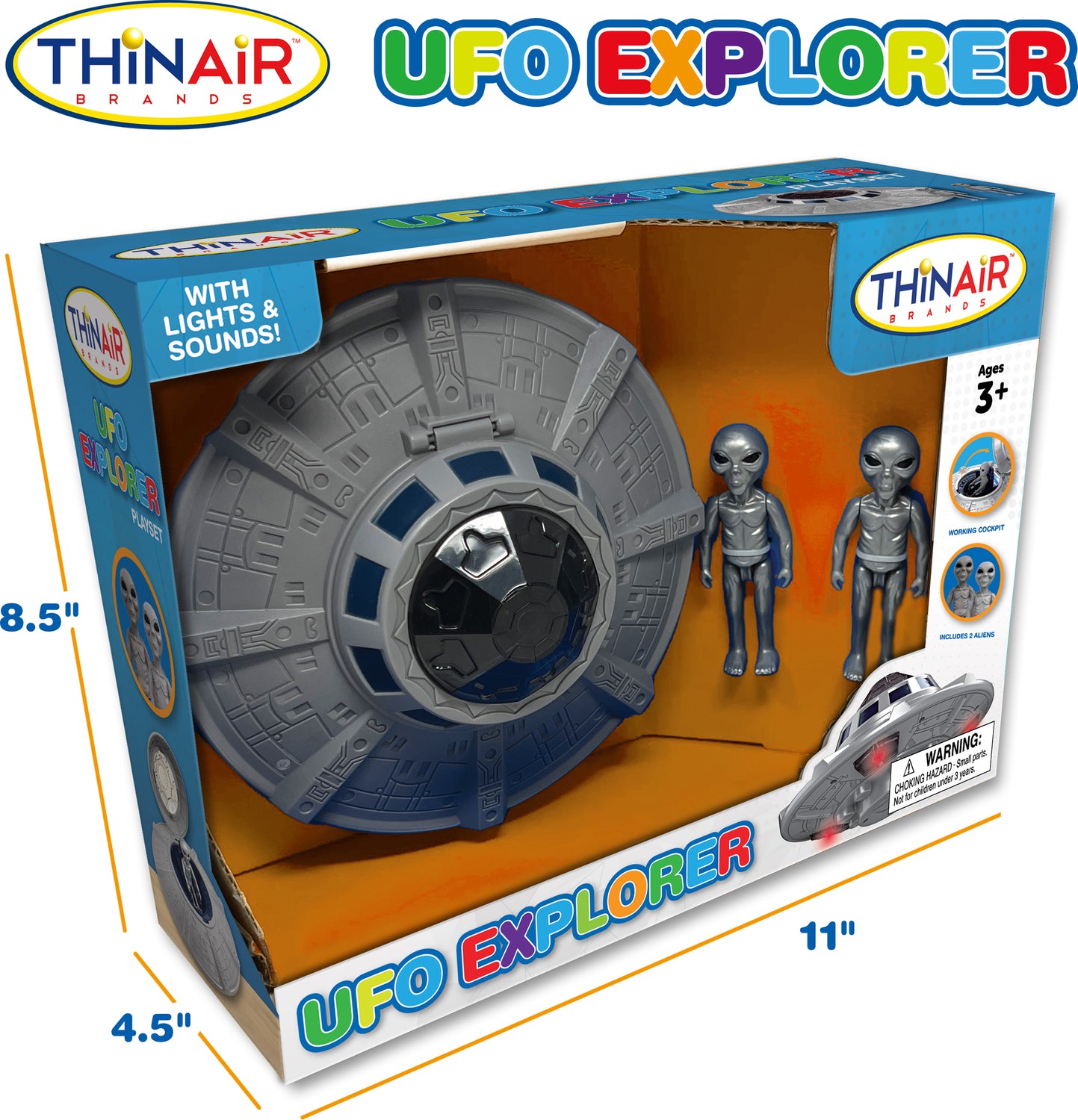 UFO Explorer Play Set w/ Light & Sound – The Toy Maven