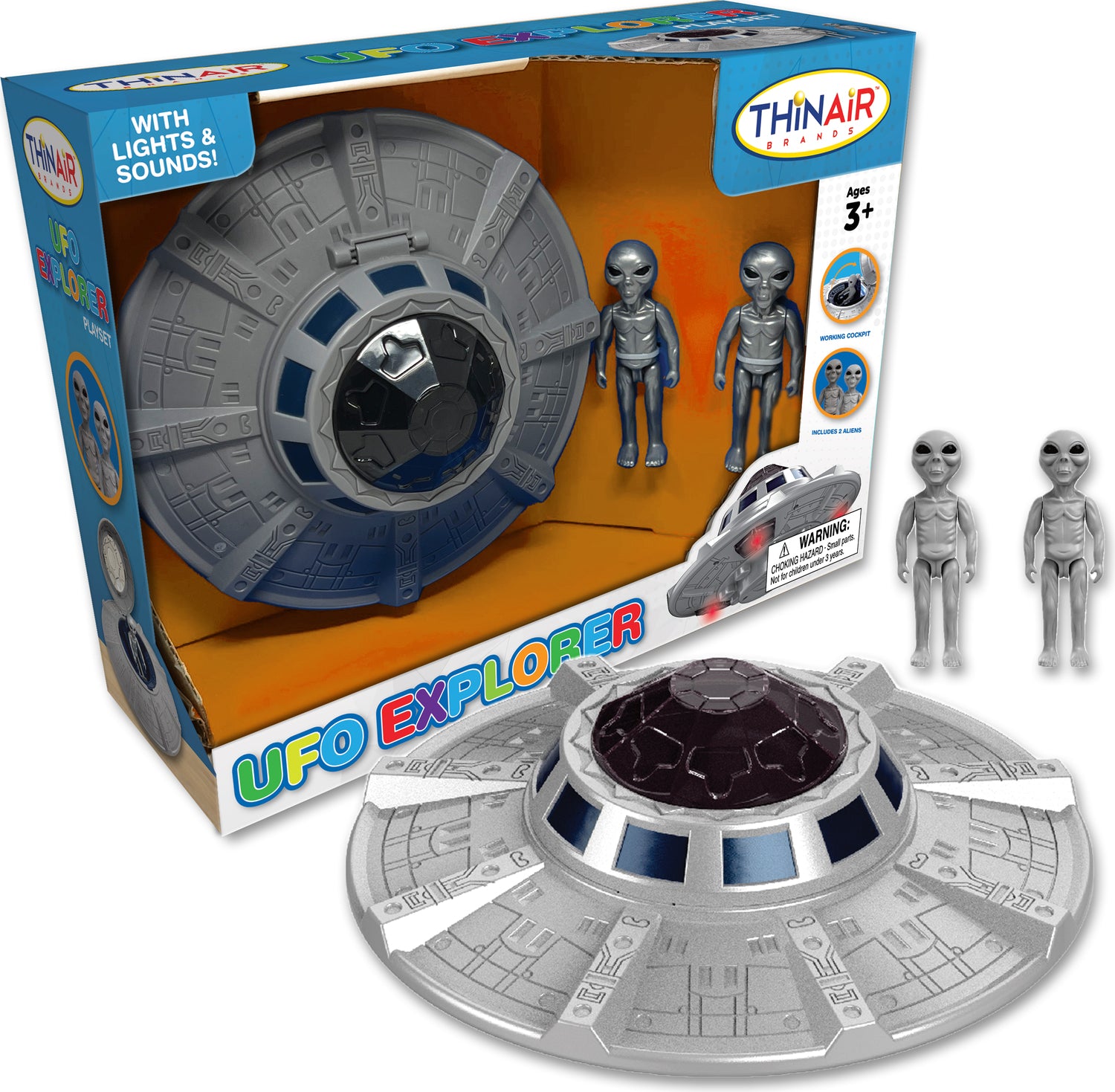 UFO Explorer Play Set w/ Light & Sound – The Toy Maven