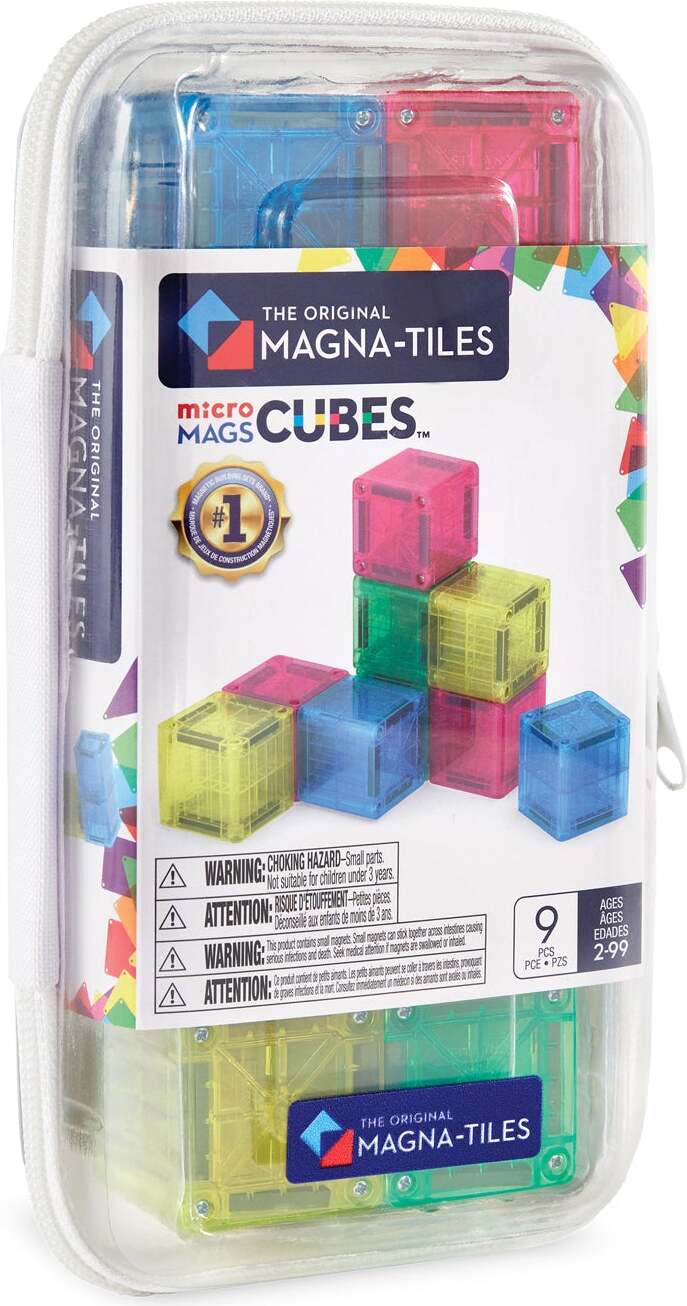 MAGNA-TILES microMAGS Cubes 9-Piece Set