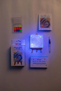 Tiny Easel Galaxy Glow Art Kit