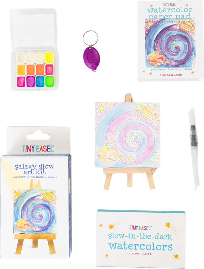 Tiny Easel Galaxy Glow Art Kit