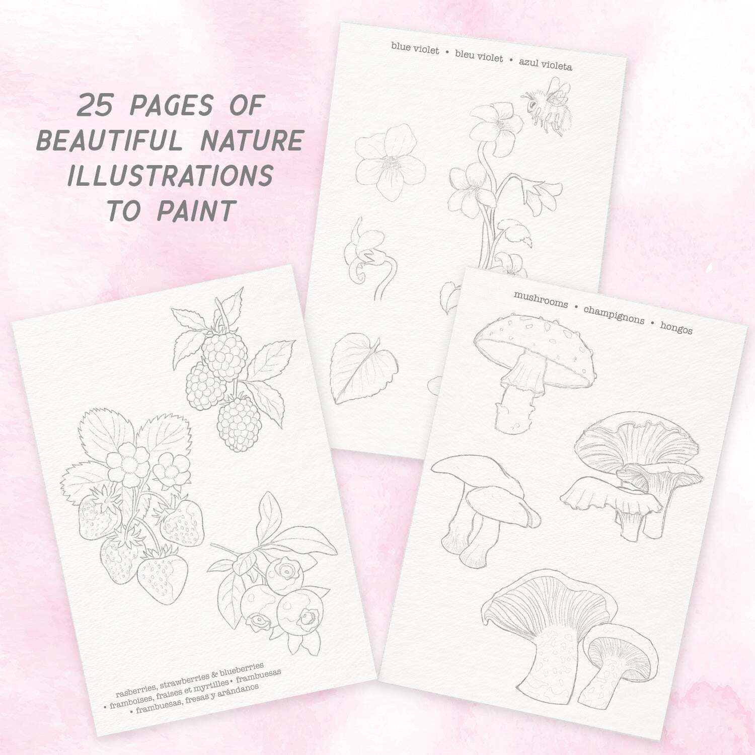 Watercolor Journal Forest Flora