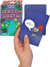 Peas on Earth Holiday Edition Rebus Puzzle Cards