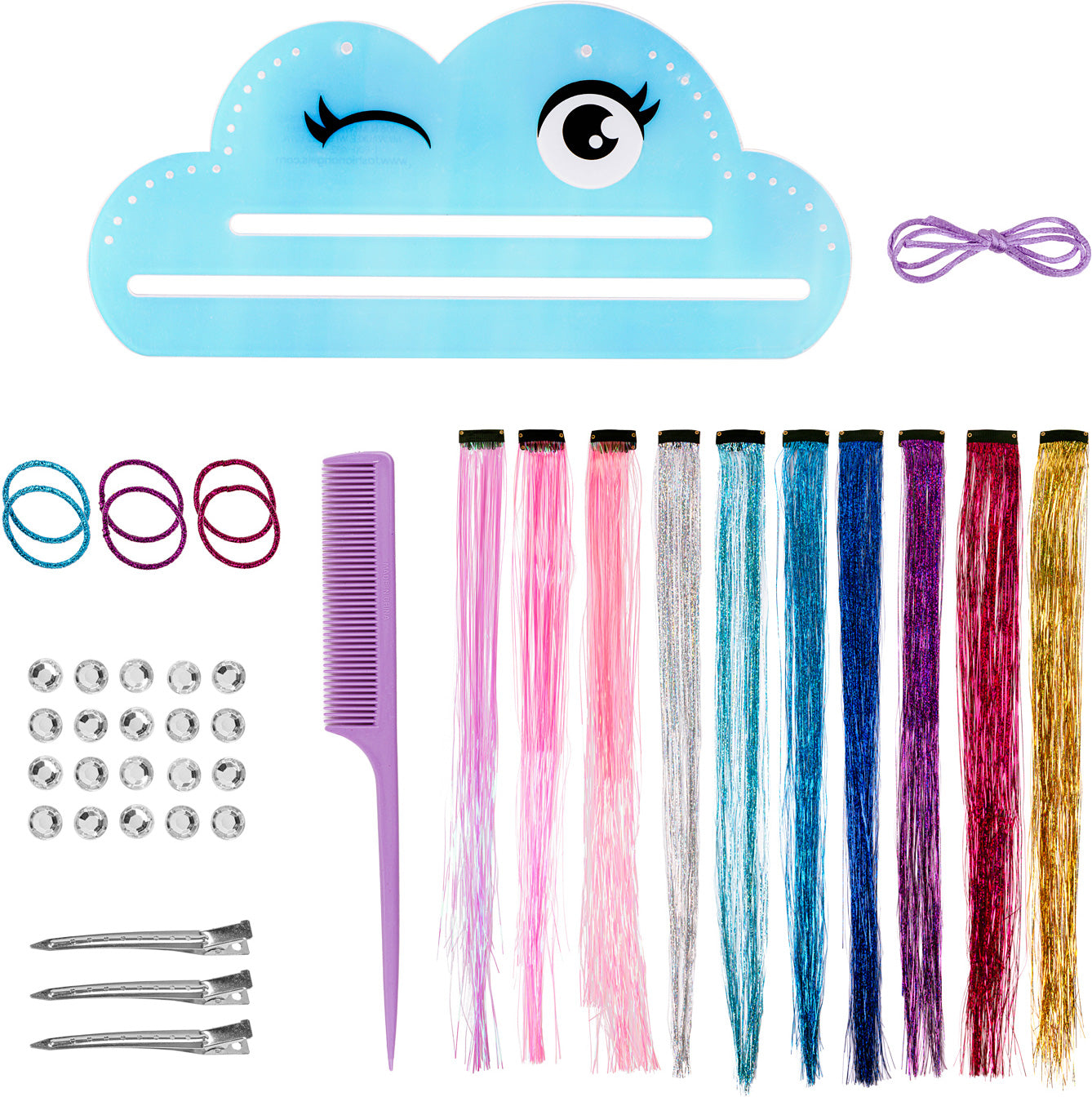 Shimmer & Style Tinsel Hair Styling Kit